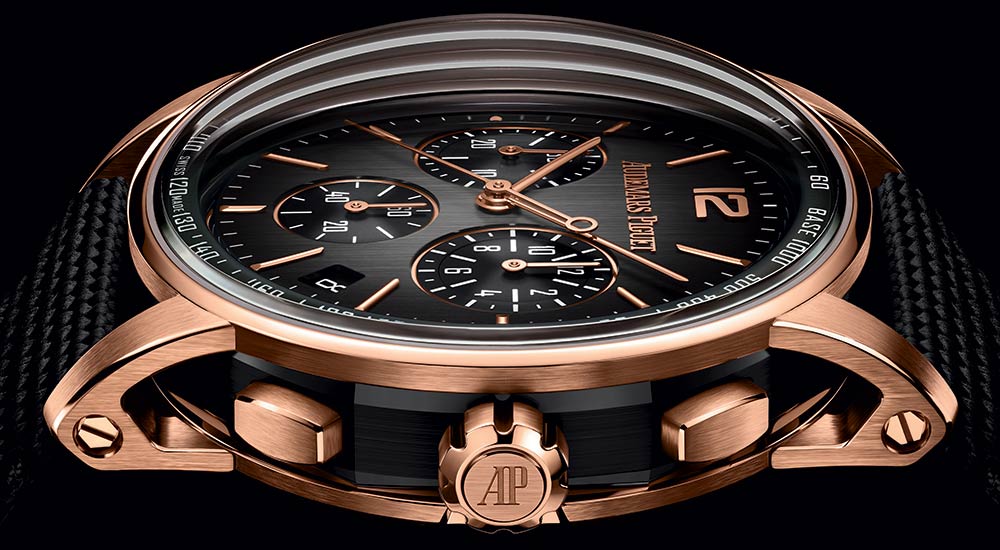 audemars piguet code 1159 chronograph side closeup