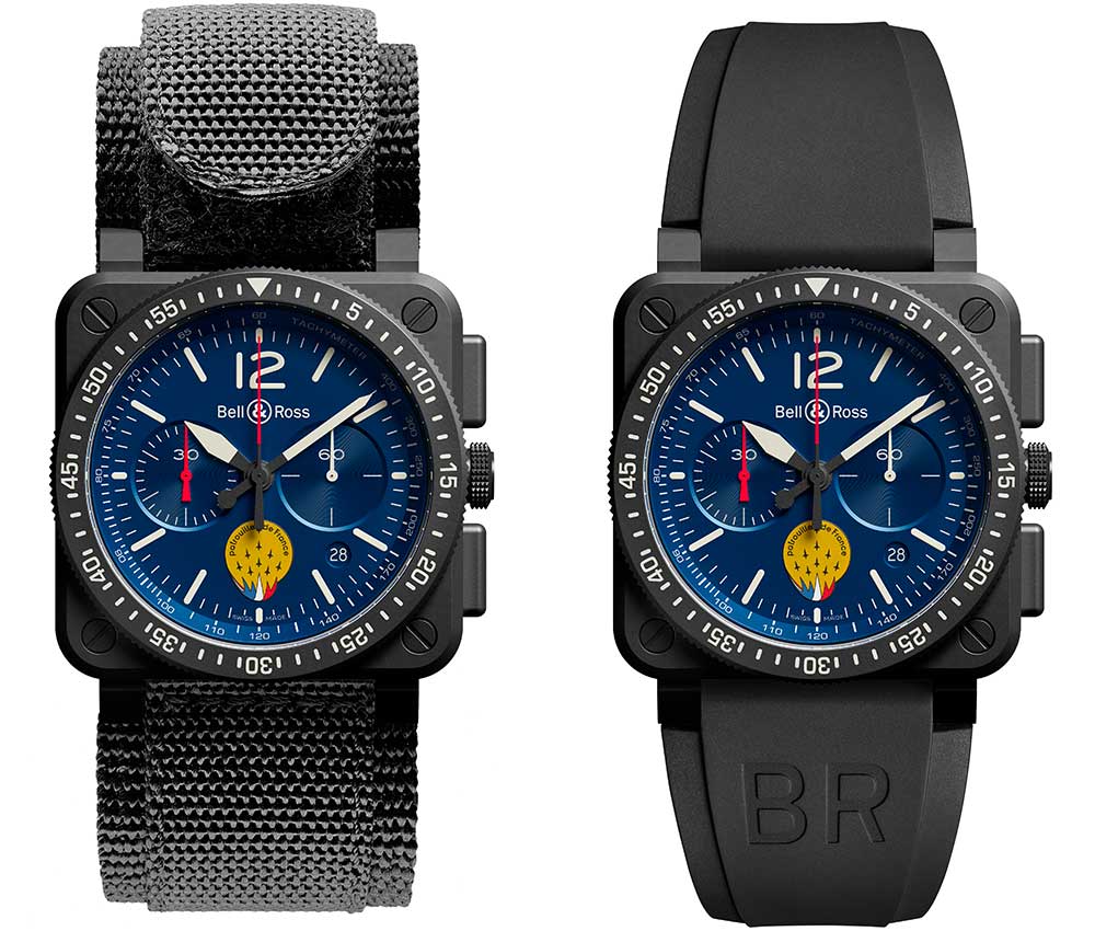 bell ross br 03 94 patrouille france 2021 two straps