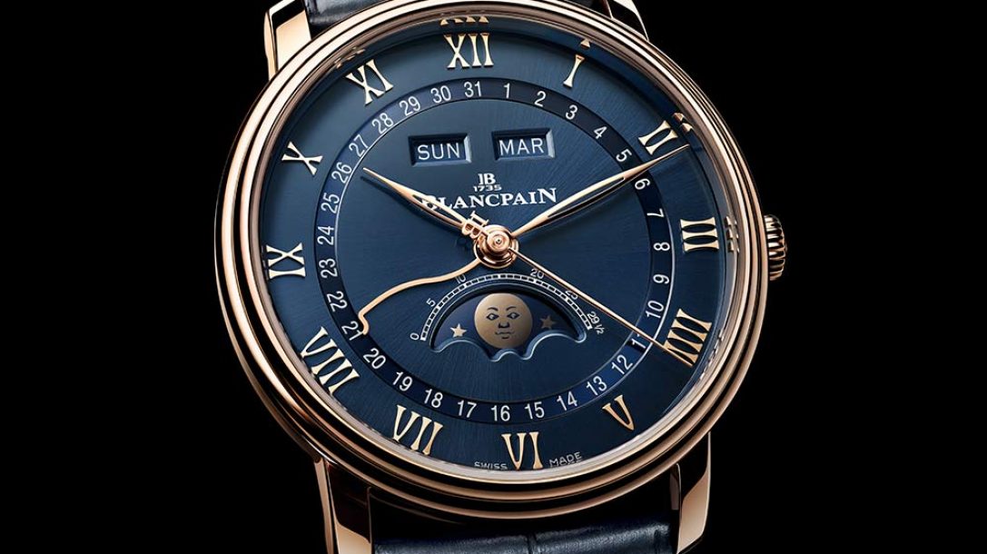 VILLERET QUANTIÈME COMPLET BLUE DIAL Blancpain