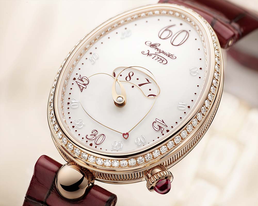 breguet reine de naples cœur 9825 closeup