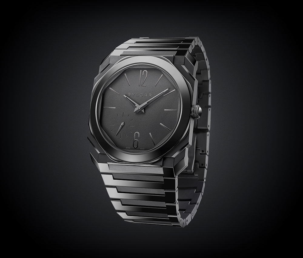 Bvlgari OCTO FINISSIMO AUTOMATIC BLACK SANDBLAST-POLISHED CERAMIC