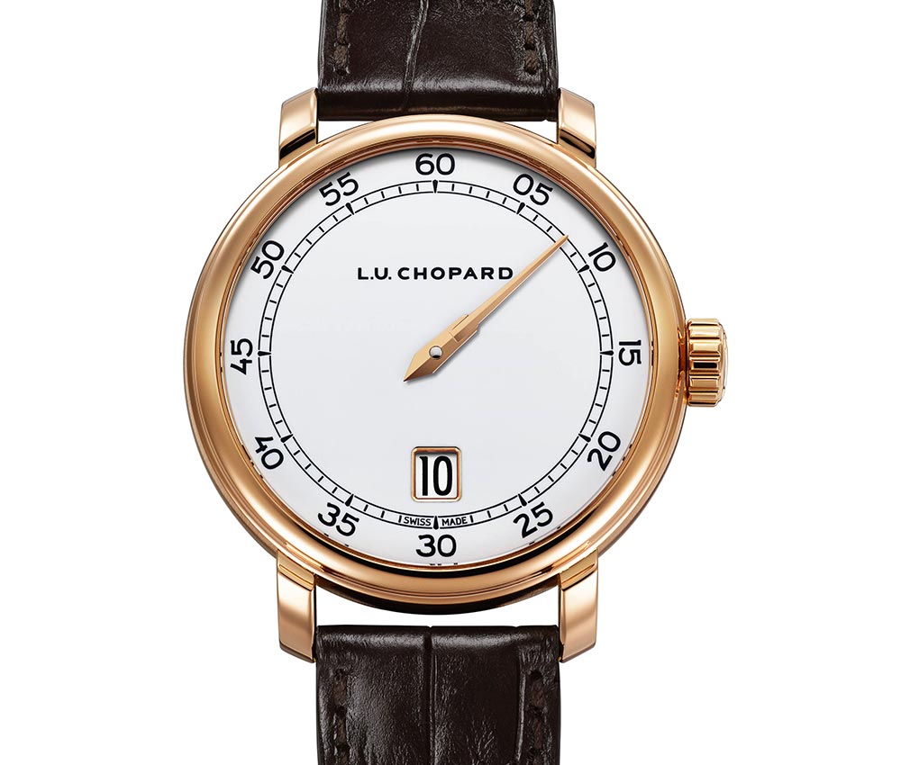 chopard luc quattro spirit 25 dial closeup