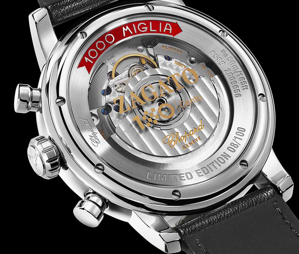 chopard mille miglia zagato 2019 closeup caseback