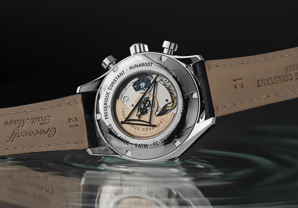 frederique constant runabout chronograph 2021 caseback