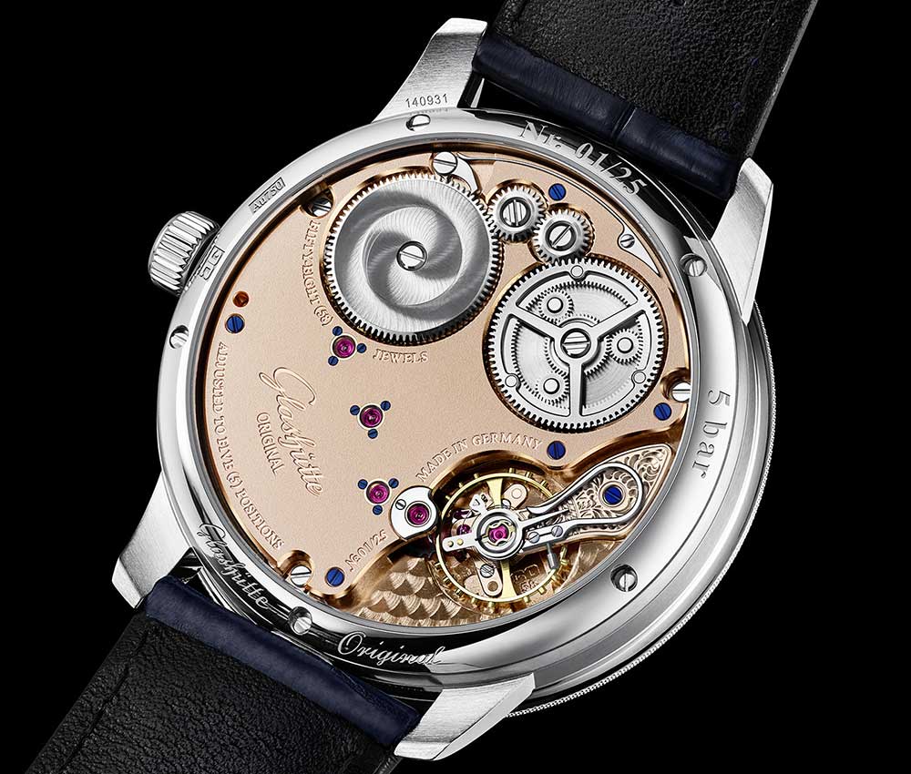 glashutte original senator chronometer caseback focus