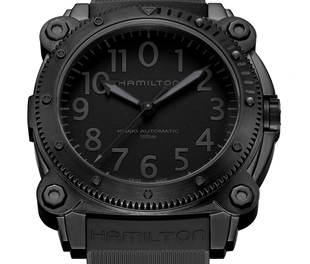 Hamilton khaki navy online titanium