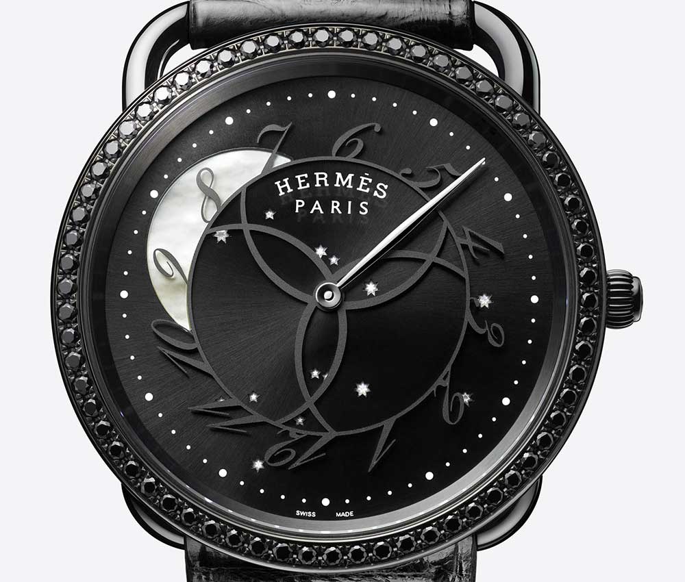 hermes arceau ronde heures closeup