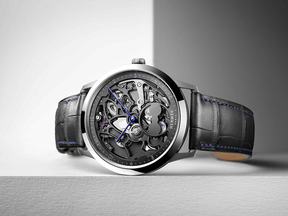 Herm s SLIM D HERM S SKELETON MOON Watches News