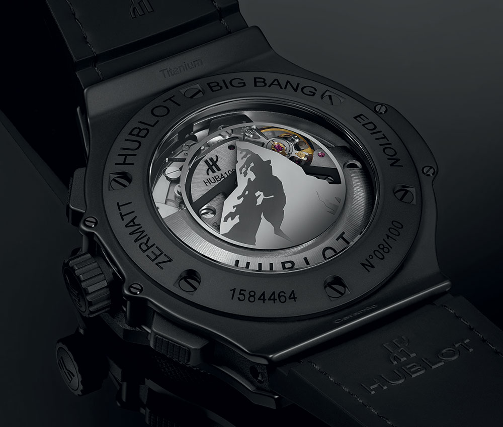 hublot big bang all black zermatt 2022 caseback