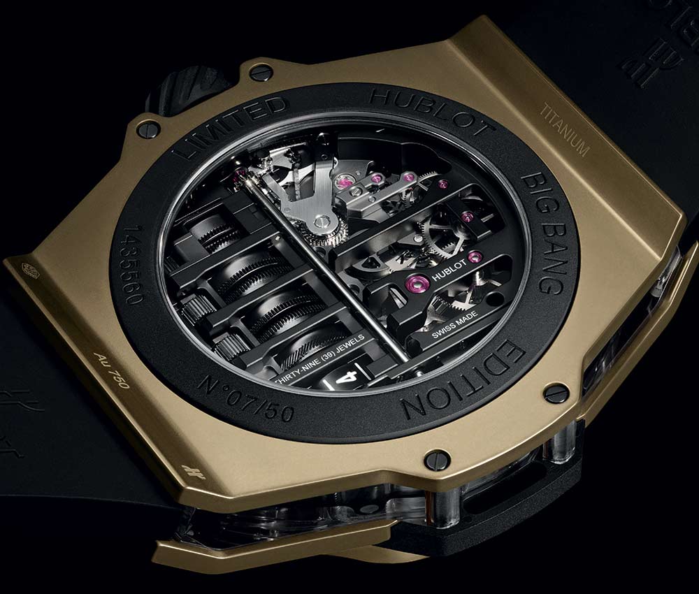 hublot big bang mp 11 magic gold caseback