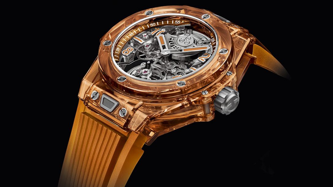 LVMH Watch Week 2021, HUBLOT Big Bang Tourbillon Automatic Orange Sapphire