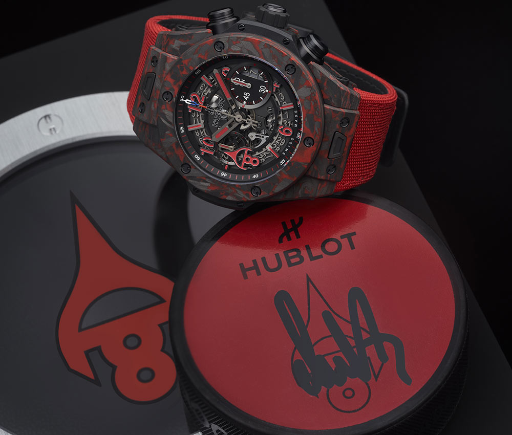 hublot big bang unico red carbon alex ovechkin set box