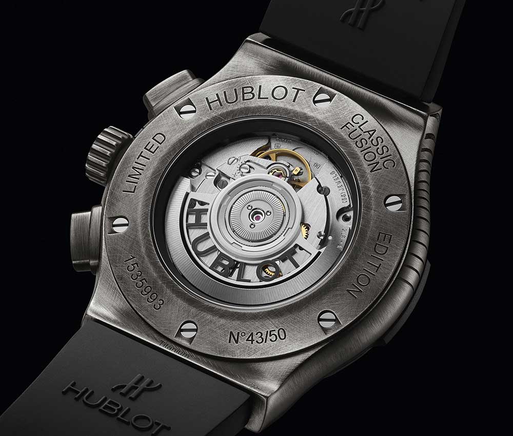 hublot classic fusion chrono shepard fairey caseback