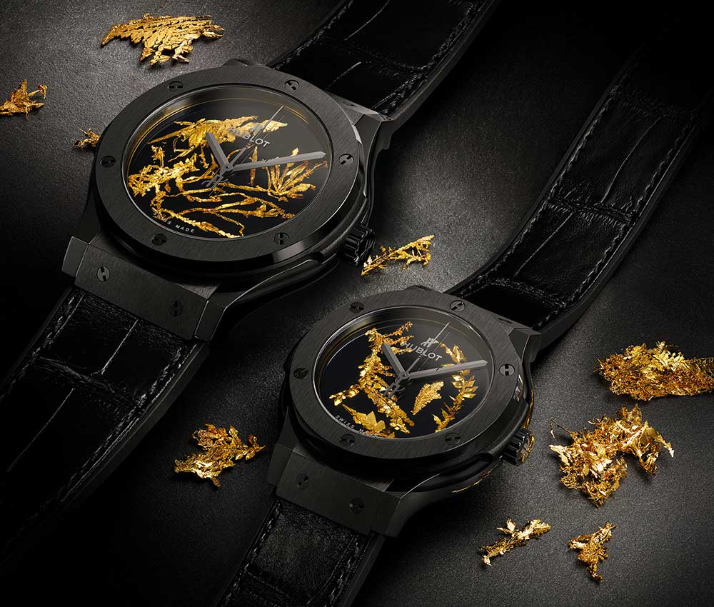 hublot classic fusion gold crystal 2 versions