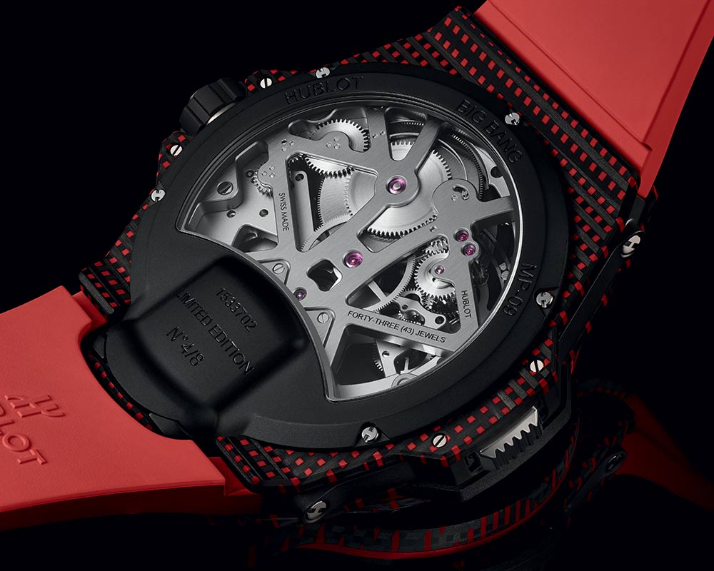 hublot mp 09 carbon titanium color caseback