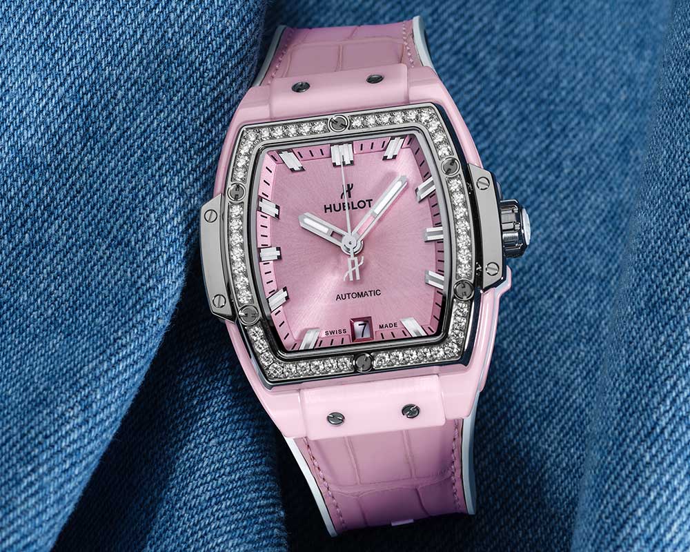 hublot spirit big bang pastel ceramic titanium pink