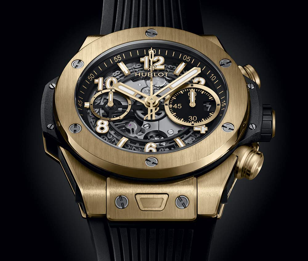 hublot yellow gold collection 2022 closeup