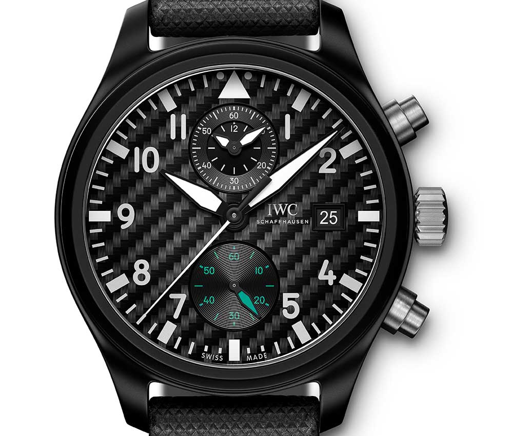 iwc aviateur mercedes amg petronas motorsport closeup