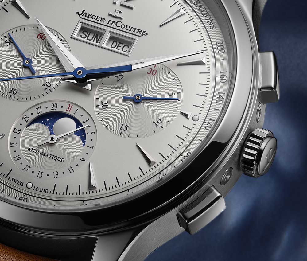 jaeger lecoultre master control chrono calendar closeup