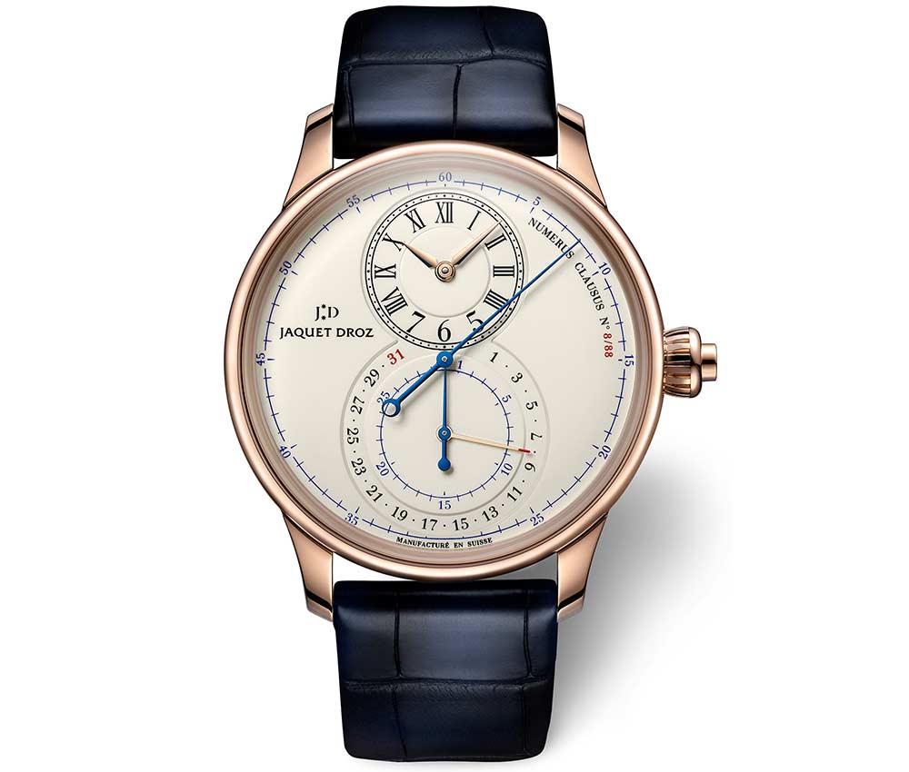 jaquet droz grande seconde chronograph enamel dial