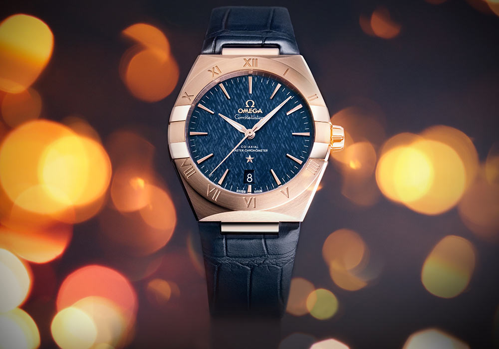 omega constellation 2020 blue