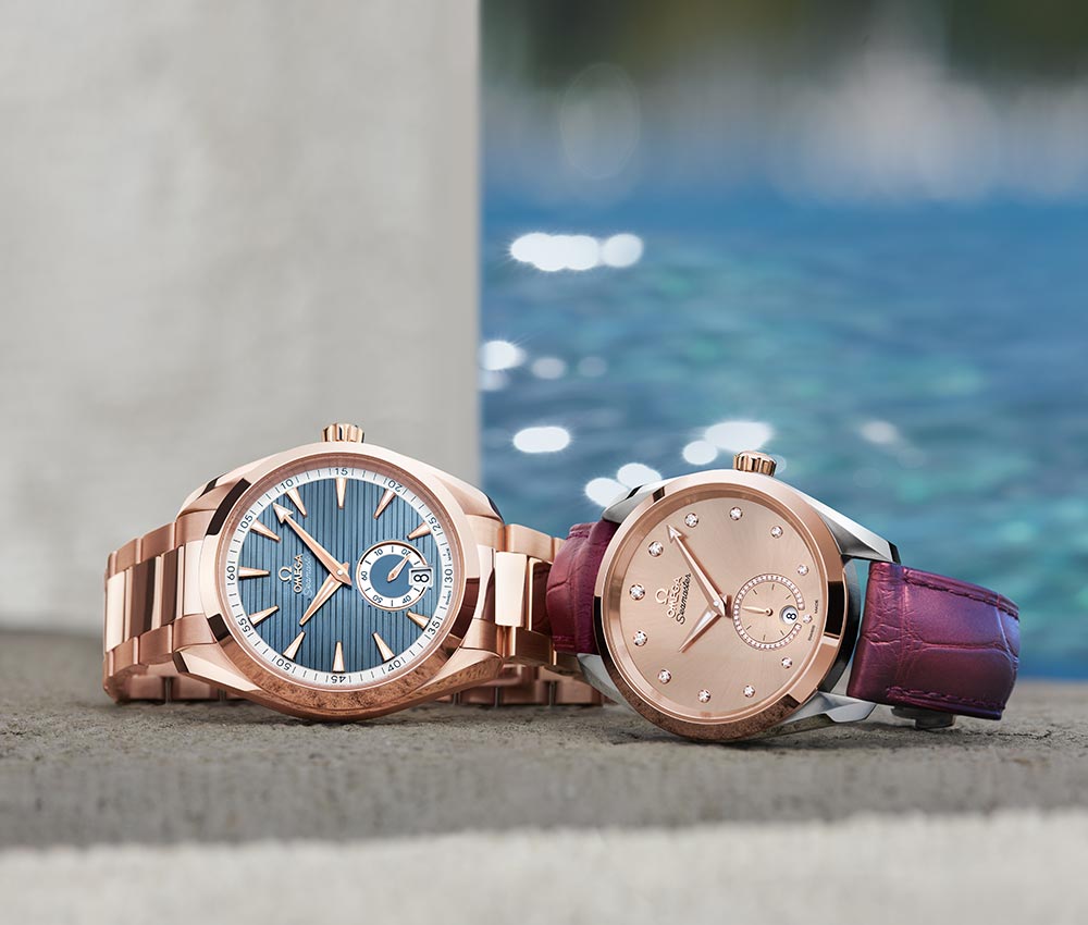 omega seamaster aqua terra small seconds 2 versions