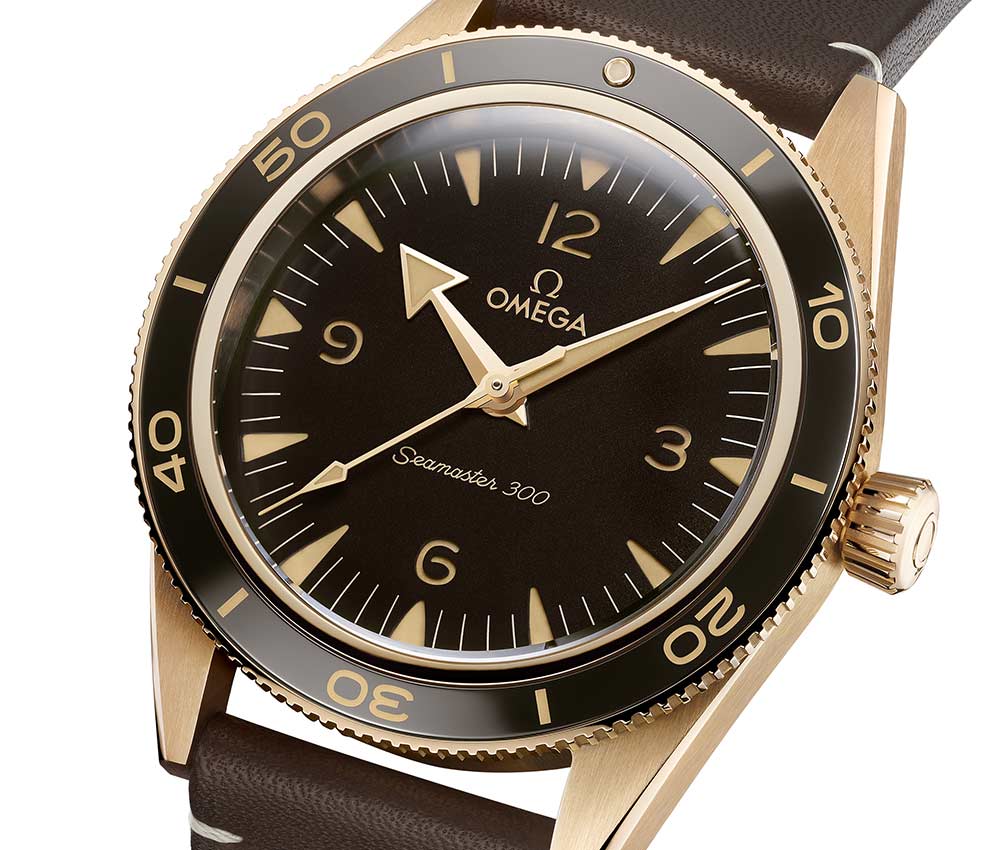 omega seamaster bronze gold profile side