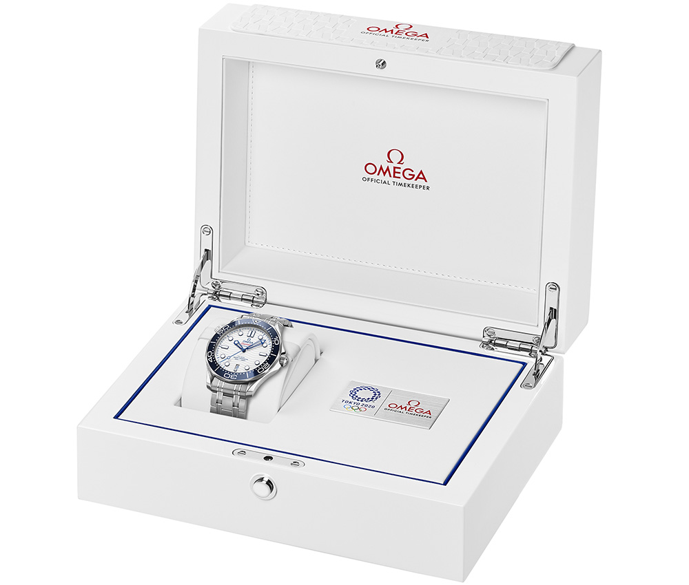 omega seamaster diver 300m tokyo 2020 set box