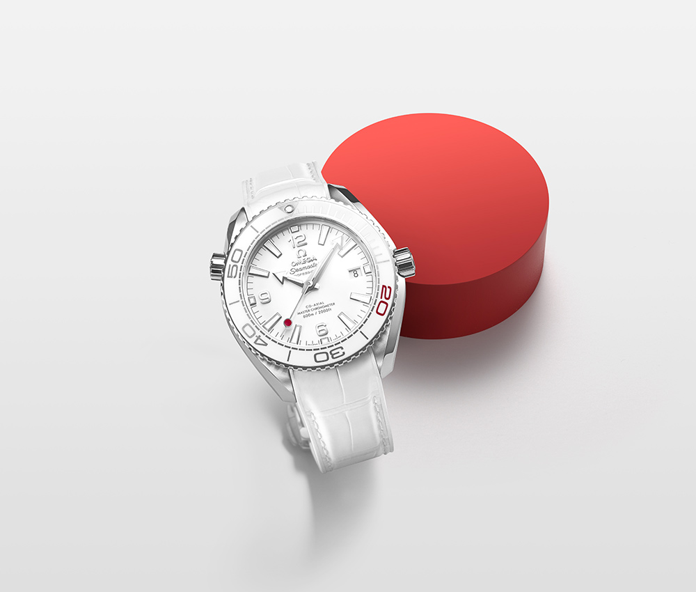 omega seamaster 600 m planet ocean tokyo 2020 japan flag