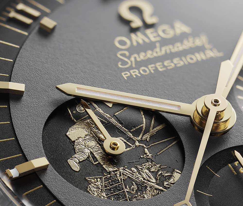 omega speedmaster apollo 11 50 th anniversary counter closeup