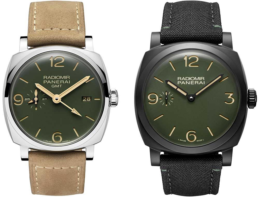 panerai radiomir green 2019 2 models