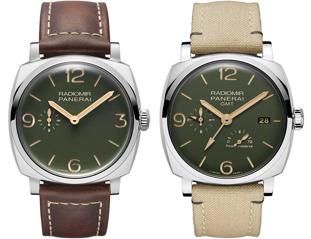 panerai radiomir green 2019 2 straps