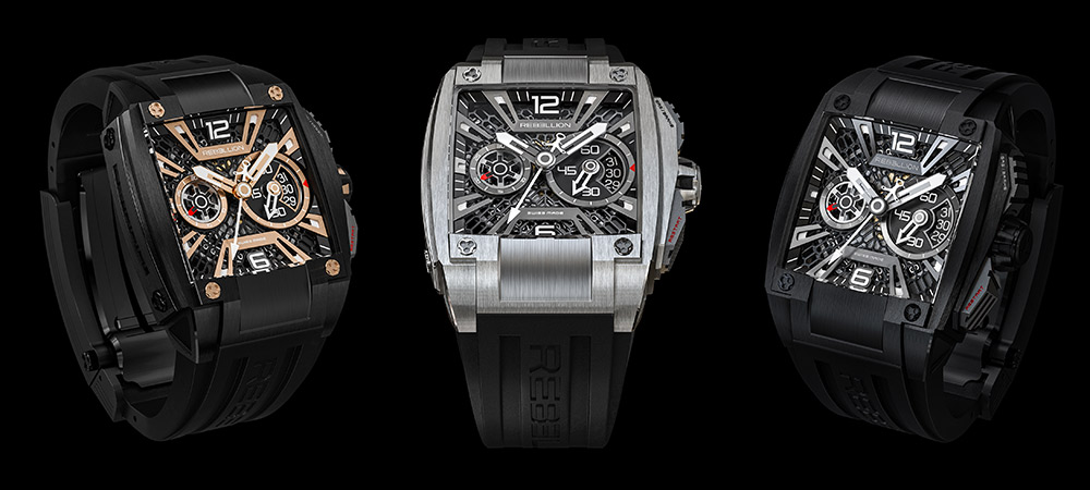 rebellion revolt chrono 3 hands dark collection