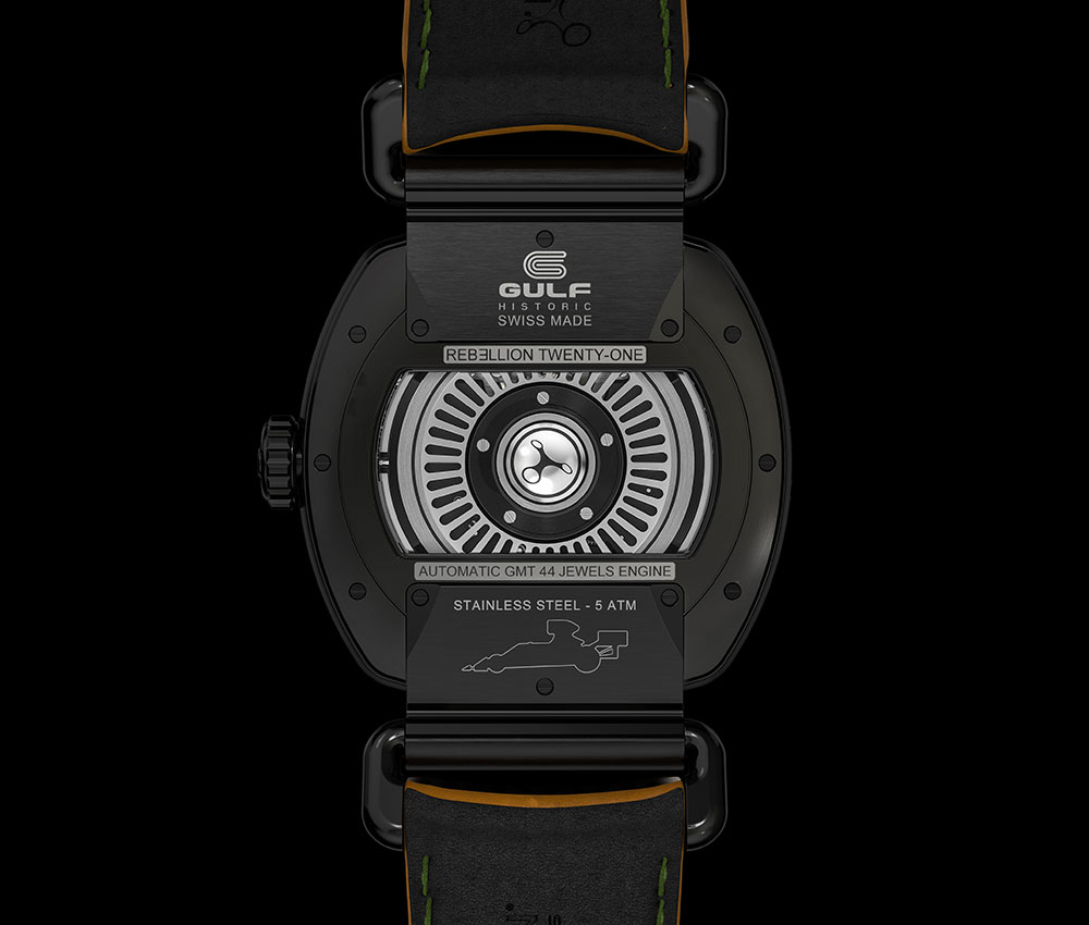 rebellion twenty one gmt gulf historic 2021 caseback