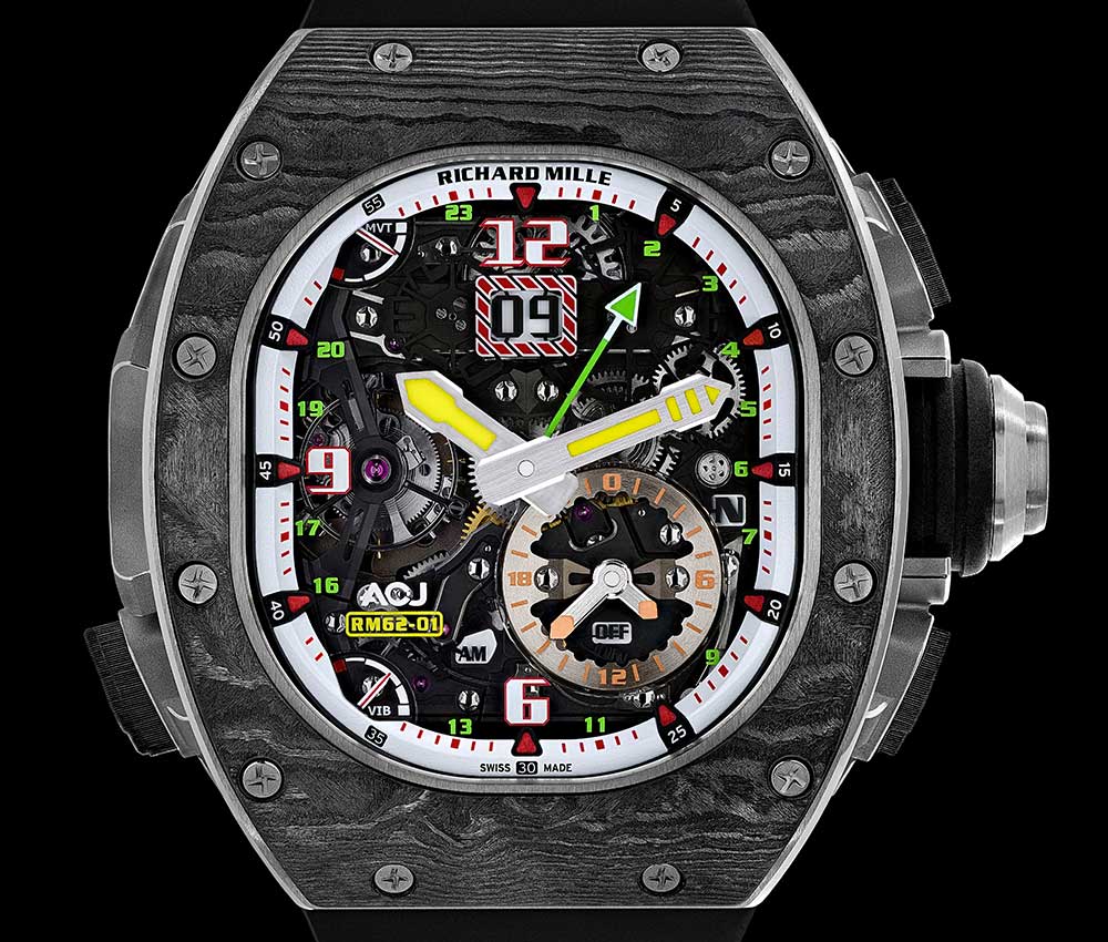 richard mille rm 62 01 tourbillon alarm acj