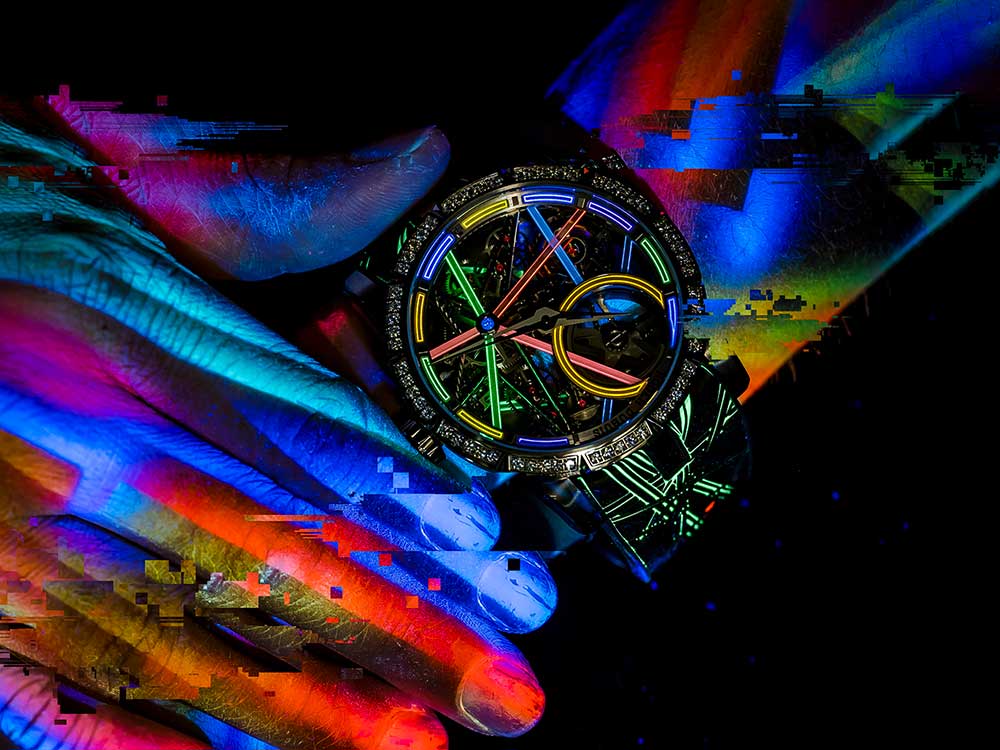 roger dubuis excalibur blacklight painting