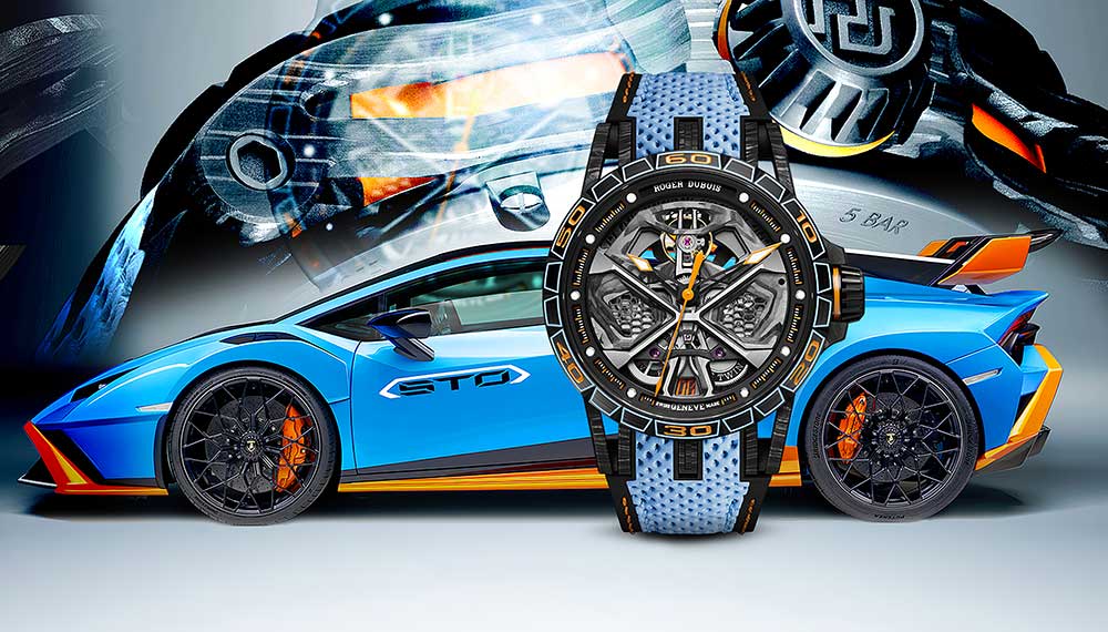 roger dubuis excalibur huracan sto lambo