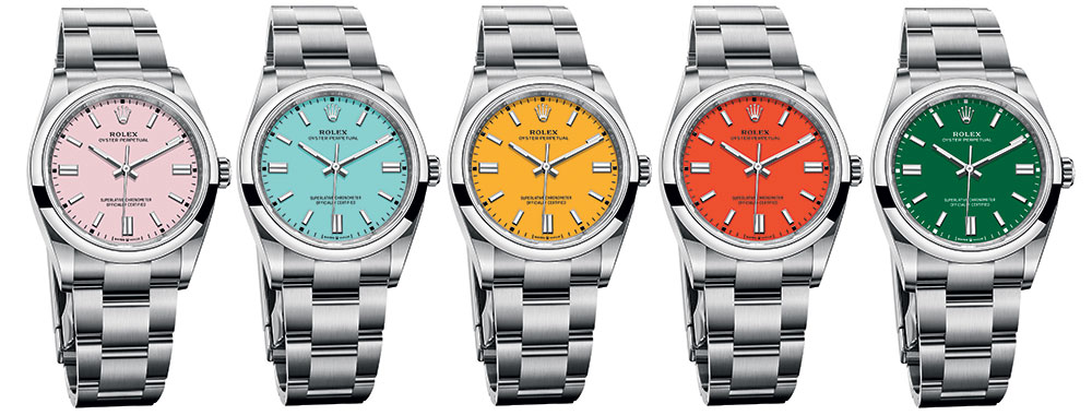 rolex oyster perpetual 36 2020 collection