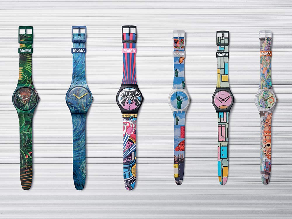 Montre Swatch MoMA Composition in Oval with Color Planes 1 by Piet Mondrian  GZ350 - Bijoux de Mode