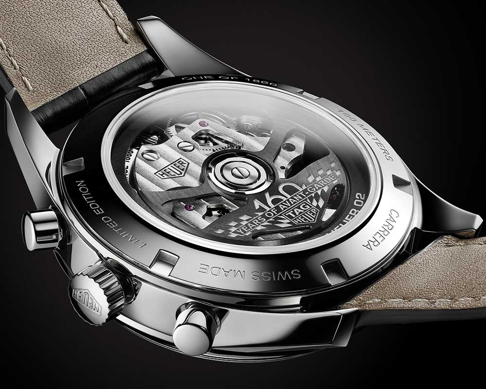 tag heuer carrera heuer 02 edition 160 anniversary caseback