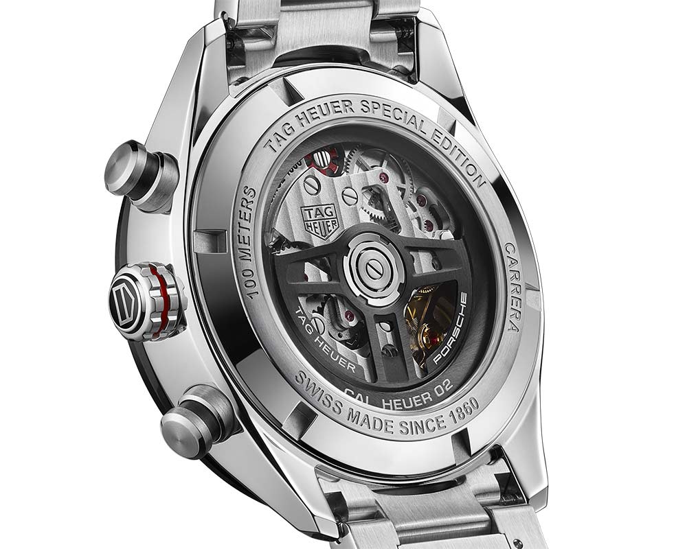 tag heuer chrono carrera porsche caseback