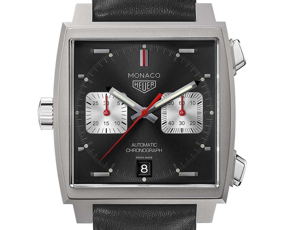 tag heuer monaco anniversary 2009 2019 closeup