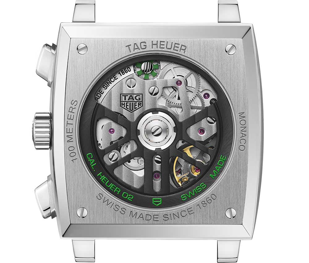 tag heuer monaco green caseback