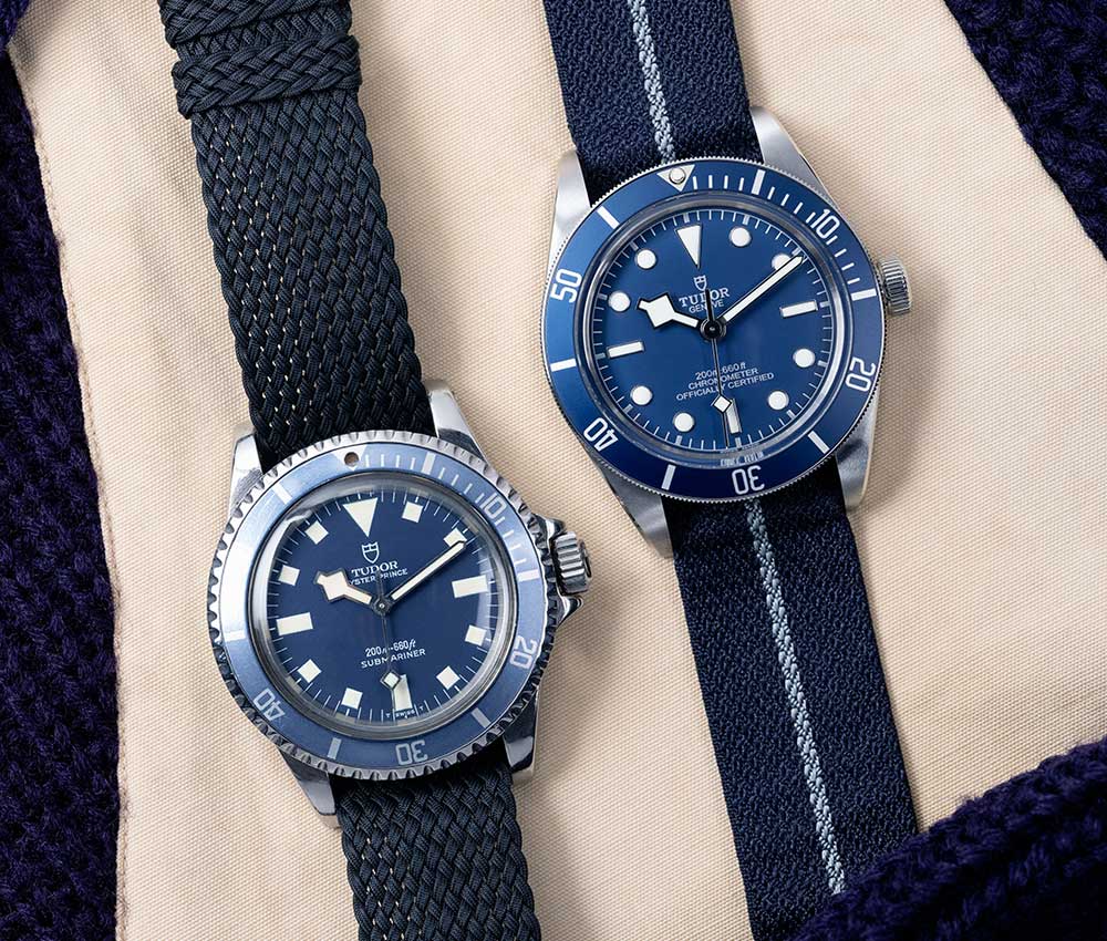tudor black bay fifty eight navy blue old and new
