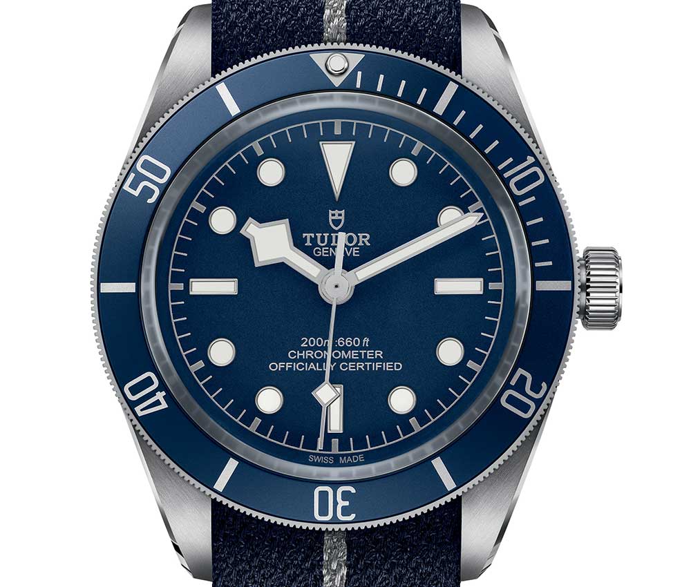 tudor black bay fifty eight navy blue closeup