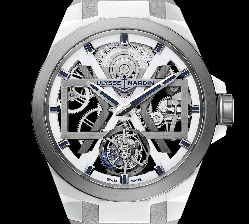 ulysse nardin blast white closeup