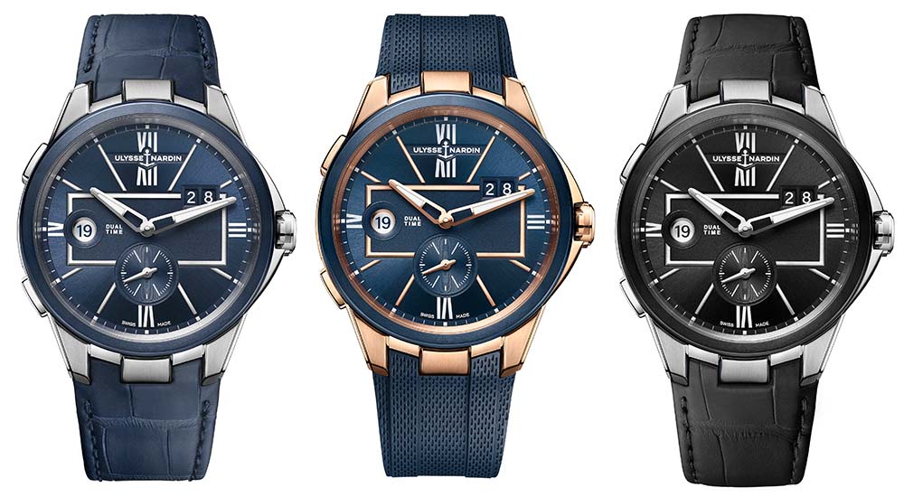 ulysse nardin dual time 42 collection