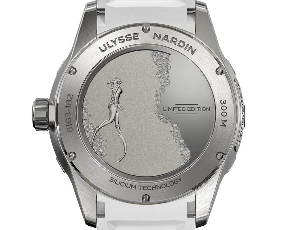 ulysse nardin lady diver great white engraved caseback