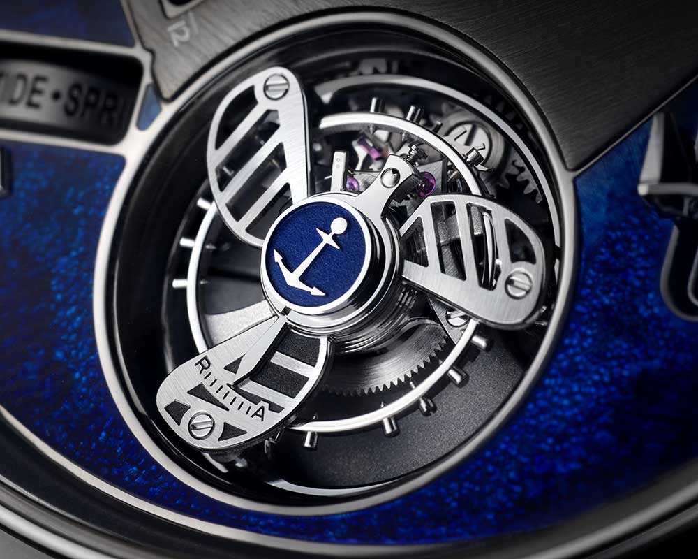 ulysse nardin marine mega yacht tourbillon closeup