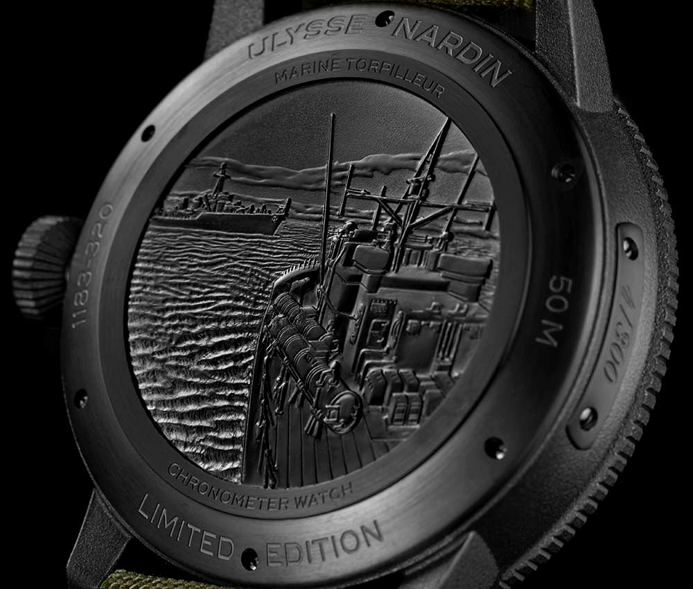 ulysse nardin marine torpilleur military black caseback